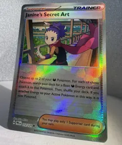 Pokemon- Janine's Secret Art - Poke Ball - 112/131 - Prismatic Evolutions NM - Image 1