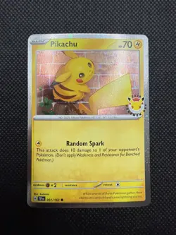 Pokemon Day 30th Anniversary - Pikachu 051 /162 Stamped 2026 Promo NM - Image 1