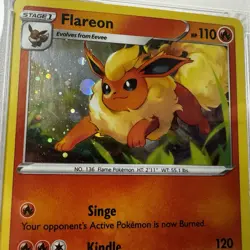 2020 Pokemon SWSH BSP - Flareon #041 Holo - Three Blisters Pack - PSA 9 MINT - Image 4
