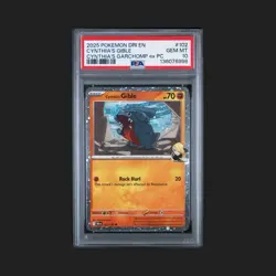 2025 POKEMON DRI EN-DESTINED RIVALS #102 CYNTHIA'S GIBLE PSA 10 - Image 2