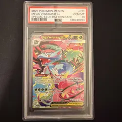 Pokemon 2025 Mega Venusaur ex 177/132 SIR Mega Evolution GEM MINT PSA 10 - Image 1