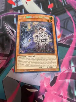 YUGIOH - ELZETTE AZAMINA OF THE WHITE FOREST - SECRET RARE - SUDA - 1ST ED - NM - Image 1