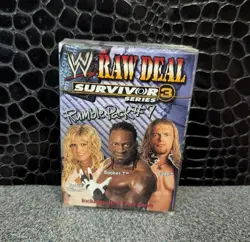 WWE Raw Deal Survivor Series 3 Rumble Pack #7 SEALED 30 FOIL CARDS - Image 1