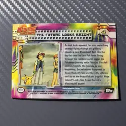 Topps Mewtwo Strikes Back The Future Looks Bright Textured Holo 41 Pokemon Card - Image 2