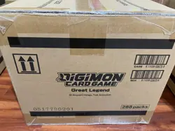 Digimon Card Game Great Legend BT04 Factory Sealed Booster Case - Image 1