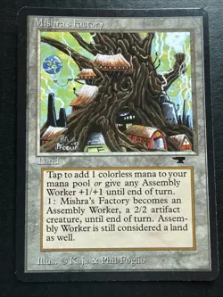 Mishra's Factory Antiquities Uncommon Magic the Gathering Land Card - Image 1