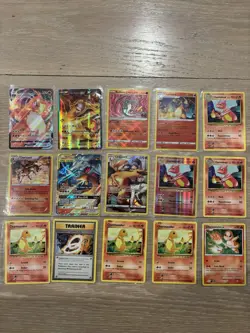 Pokemon TCG Charizard Charmander Charmeleon 15 Card Lot Foil Trainer English - Image 1