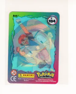Pokemon Advanced Ash #104 Panini Card Italy Lenticular (G4) - Image 2