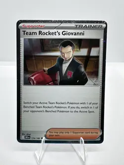 Team Rocket's Giovanni (Cosmos Holo) 174/182 Miscellaneous Cards & Product swirl - Image 1