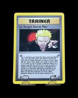 Lt Surges Secret Plan 107/132 Gym Challenge Non Holo Rare Pokemon Tcg Card WOTC - Image 1