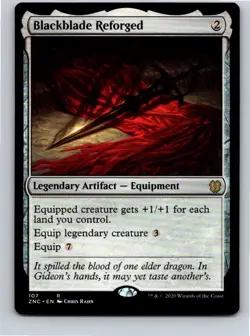 Magic the Gathering Blackblade Reforged Zendikar Rising Commander MTG Free Ship! - Image 1