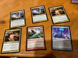 6x MTG Commander rares, mythic, and foils Mixed lot MN to good condition - Image 1