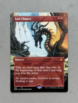 1 x Last Chance #435 Borderless - MTG Dominaria Remastered DMR - NM / Mint - Image 1