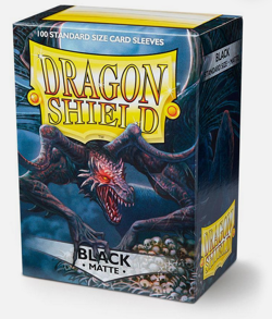 Dragon Shield Black Matte Sleeves Standard Size Display Case 10 Pack New Sealed - Image 5
