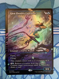 Glen Elendra Guardian - Showcase FOIL - English - Lorwyn Eclipsed - MTG - NM - Image 1