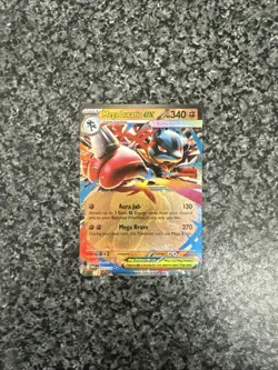 Pokemon Card Mega Lucario EX 077/132 Double Rare Mega Evolution Base Set NM - Image 2