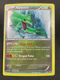 2015 Pokemon XY Promos- XY64 Rayquaza Black Star Promo - HP - Image 1