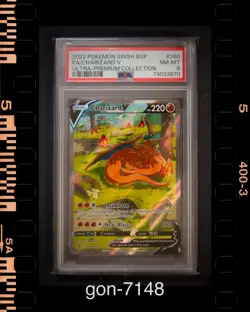 2022 Pokemon SWSH BSP Ultra Premium Collection #260 FA Charizard V PSA 8 NM-MT - Image 1