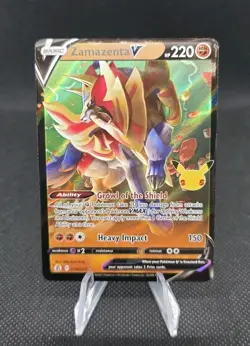 Zamazenta V 18/25 Ultra Rare 25th Anniversary Celebrations Pokemon TCG - Image 1