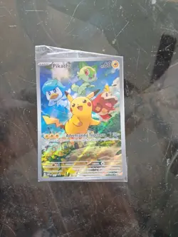 Pokemon TCG Pikachu SVP 027 Paldea Evolved Black Star Promo New Sealed - Image 1