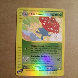 Pokemon Vileplume 43/147 Aquapolis Reverse Holo Rare - Image 1
