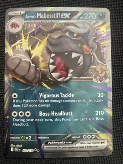 Arven's Mabosstiff ex 139/182 Sv10: Destined Rivals Holo Pokemon TCG - Image 1