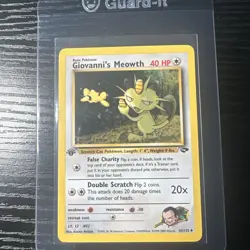 Giovanni's Meowth 43/132 1st Edition Uncommon Excellent Gym Challenge WOTC - Image 1