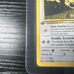 Giovanni's Meowth 43/132 1st Edition Uncommon Excellent Gym Challenge WOTC - Image 2