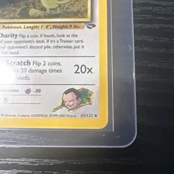 Giovanni's Meowth 43/132 1st Edition Uncommon Excellent Gym Challenge WOTC - Image 5