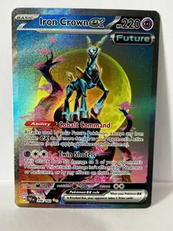 Pokemon TCG Iron Crown ex 206/162 Temporal Forces Special Illustration Rare - Image 1