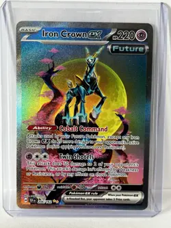 Pokemon TCG Iron Crown ex 206/162 Temporal Forces Special Illustration Rare - Image 3