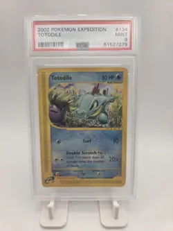 2002 POKEMON EXPEDITION #134 TOTODILE PSA 9 - Image 3