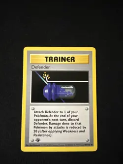 1999 Pokemon Base Set Defender 1st Edition 80/102 Trainer - Image 1