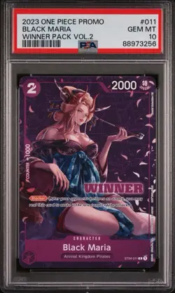Black Maria - ST04-011 - PSA 10 - Winner Pack Vol. 2 Promo - One Piece TCG - Image 1