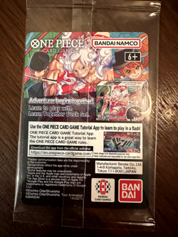 One Piece Monkey.D.Luffy US College Basketball Promo Card *SEALED* IN HAND - Image 2