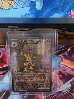Pokemon Alakazam EX TCG Card 201/165 Scarlet & Violet 151 Series SIR NM - Image 1