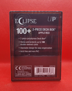Ultra Pro Eclipse 100+ Card 2-Piece Deck Box APPLE RED. New B3G1 Free! - Image 1