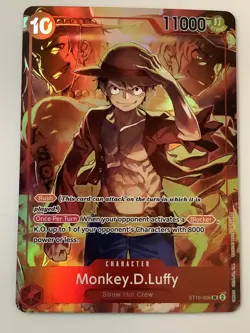 One Piece Monkey D Luffy ST10-006 One Piece Promotion Cards Foil - Image 1