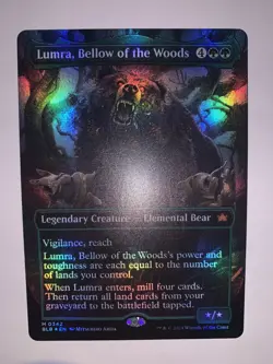 Lumra, Bellow of the Woods (Borderless) (0342) Bloomburrow Foil - Image 2