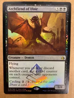 MTG 1x FOIL Archfiend of Ifnir # 78 Buy A Box PROMO Magic the Gathering x1 NM - Image 1