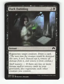 Dark Dabbling C Magic Origins 89 LP Normal Magic: The Gathering - Image 1