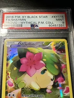 2016 Pokemon Shaymin XY115 XY Mythical Promo Collection MT PSA 9 - Image 2