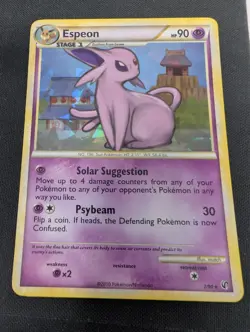 Espeon - 2/90 (HGSS Undaunted - Cracked Ice Holo) Deck Exclusives - Pokemon NM - Image 4