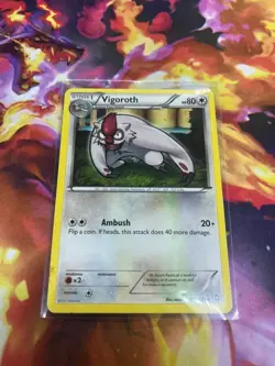 Vigoroth 102/124 Dragons Exalted Regular HP-Heavily Played Pokemon TCG - Image 3