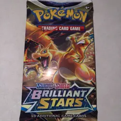 Pokemon TCG SWSH Brilliant Stars Booster Pack Charizard SEALED! - Image 1