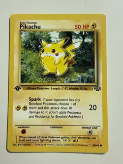 1999 Pokemon Jungle 1st Edition Pikachu #60/64 - Image 1