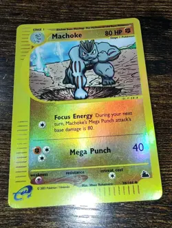 Machoke 38/144 Skyridge Reverse Holo Pokemon - Image 2
