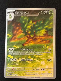 Sawsbuck 092/086 IR Illustration Rare Holo Pokemon 2025 White Flare NM - Image 1