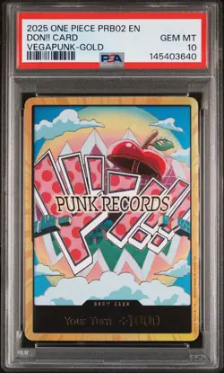 PSA 10 Vegapunk DON!! (Gold) PRB02 Premium Booster The Best Vol. 2 One Piece - Image 1