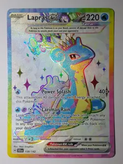 Lapras EX 158 Stellar Crown Pokemon card - Image 1